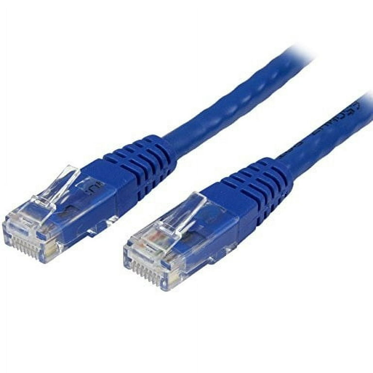 Cat6 Ethernet Cable - 20 ft - Blue - Patch Cable - Molded Cat6