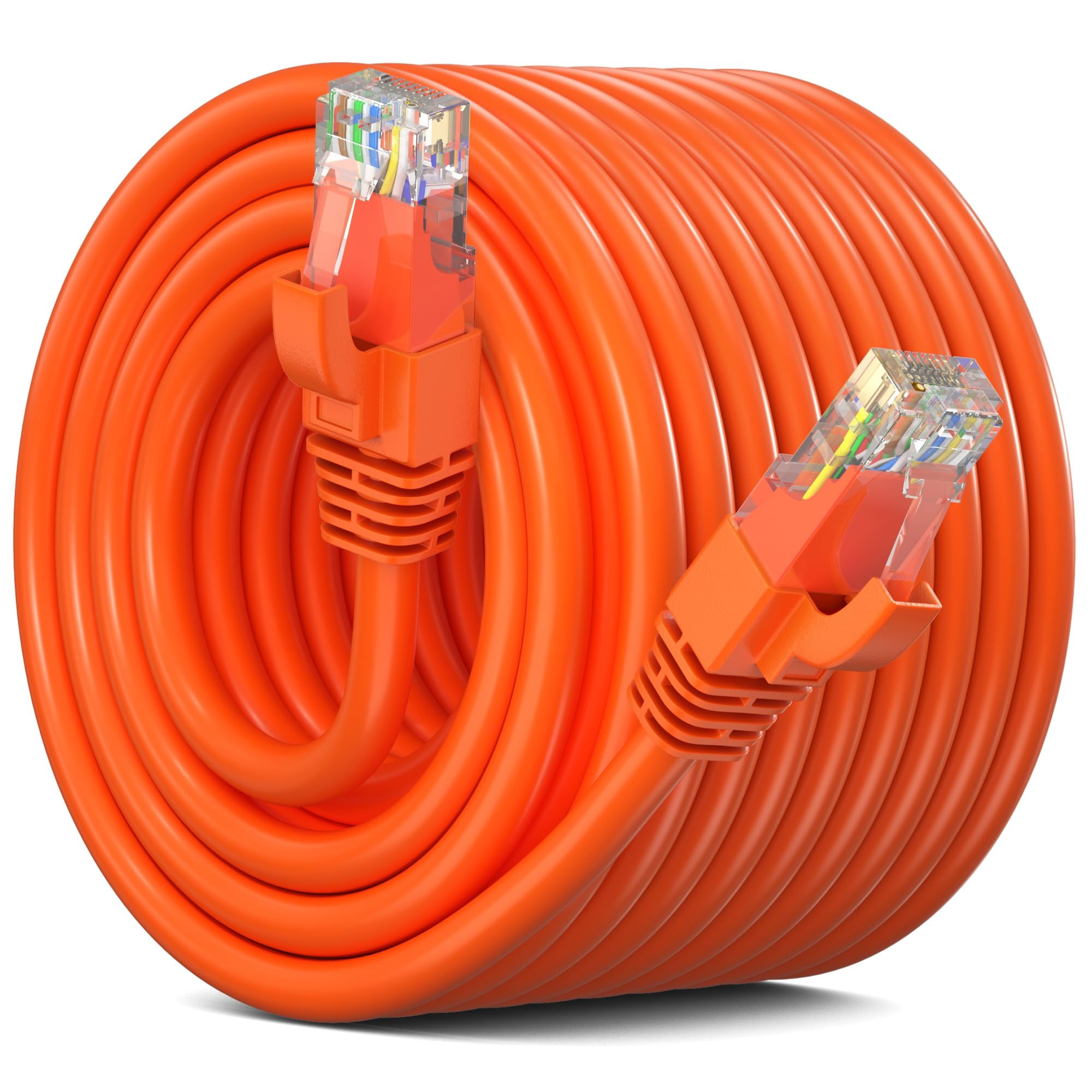 11. 日本製線　CAT6 UTP オレンジ　300m Cat6-Ethernet-Cable-200-Feet-
