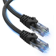 Ultra Clarity Cables Cat6 Ethernet Cable,RJ45, LAN, UTP for Ps4, Ps5, and Xbox, Black, 100ft
