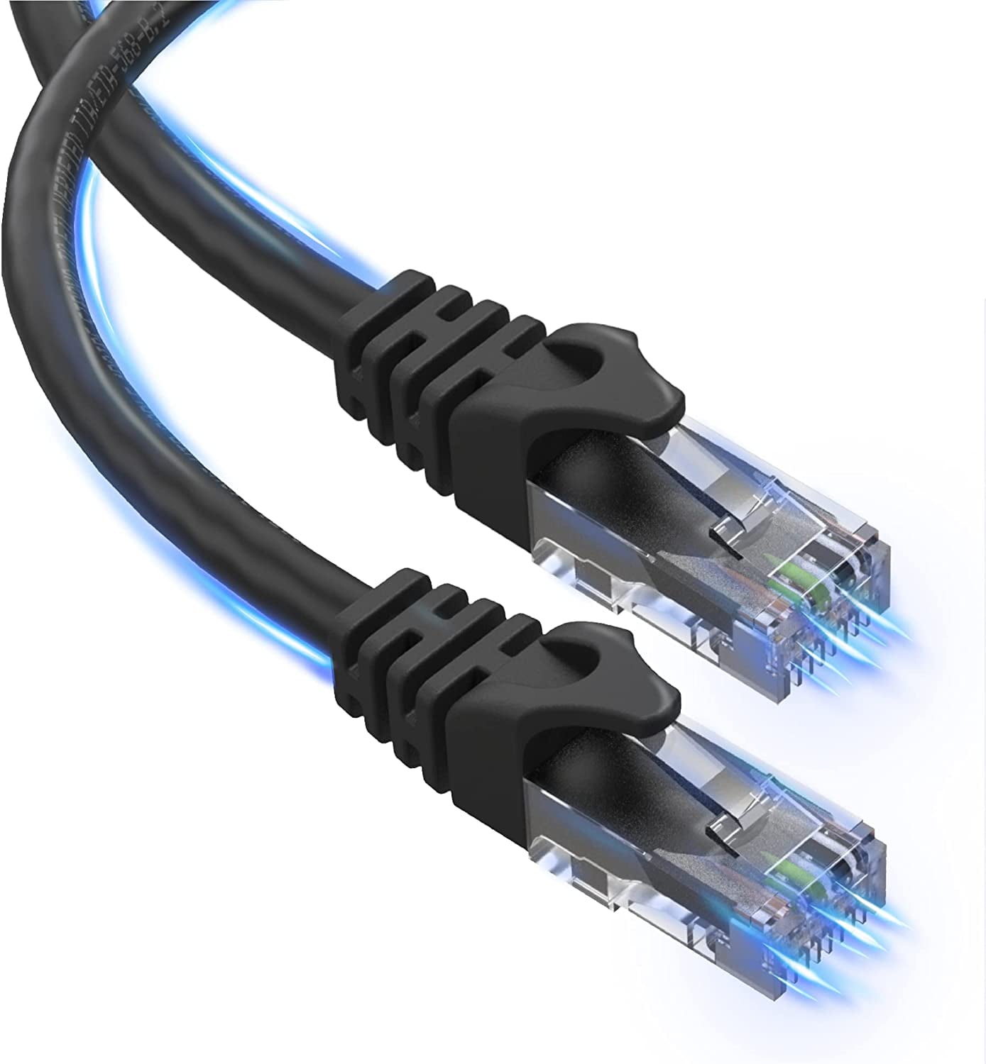 Câble LAN CAT.6 U/UTP noir 0,5 m - HORNBACH