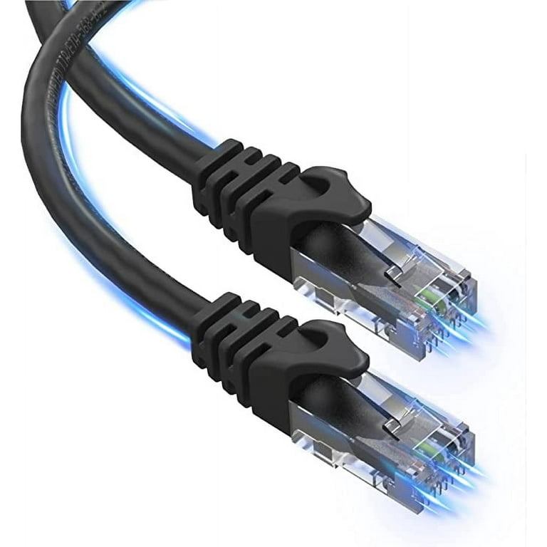 9 Foot 10Gbps Molded Cat 6 Ethernet Network Patch Cable - Black