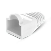 Cat6 Ethernet Cable Connector Boots White RJ45 Connectors Network Cable Plug Cover 50 Pack