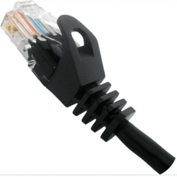 Cat6 Ethernet Patch Cable Black 20ft, 550MHZ UTP 24 AWG Bare Copper Molded Snagless Ferrari Boot Network Patch Cable with Connector High-Speed Internet Cable LAN Wire for Computer Networks