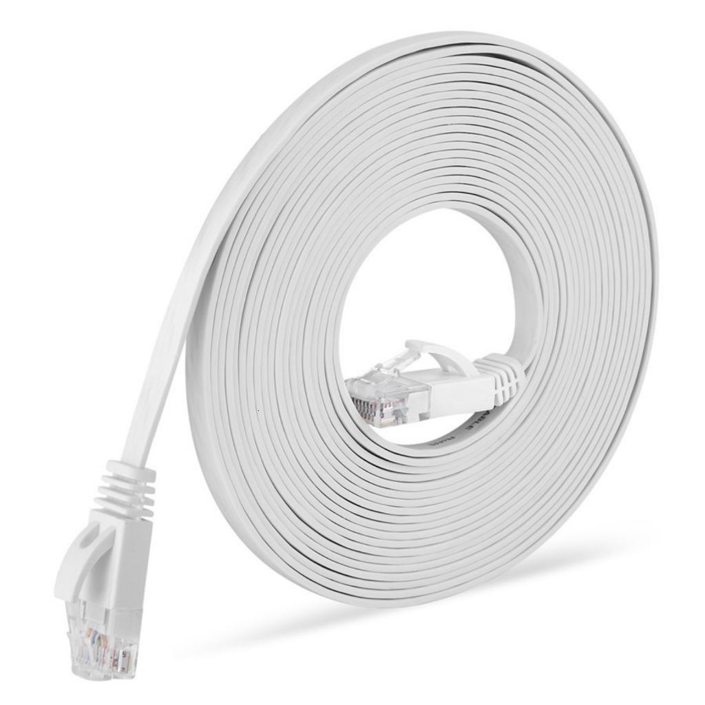 Cat6 Flat Ethernet Cable Long Slim Networking Cable for Internet ...