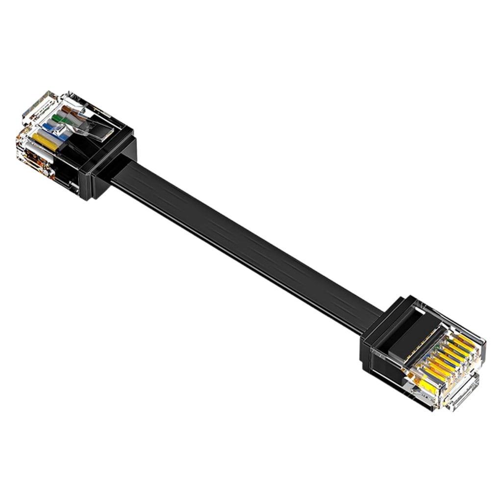 Cat6 Flat Thin Ethernet Wire 10GB Short Body Cable Computer Router Line ...