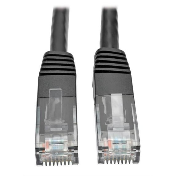 Cat6 Gigabit Molded RJ45 Male-Male Patch Cable, Blue - 1 ft.