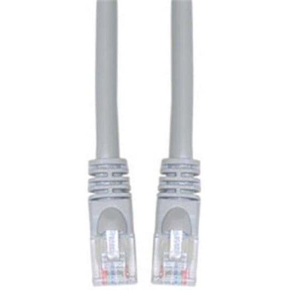 Cat6 Gray Ethernet Crossover Cable, Snagless/Molded Boot, 3 foot
