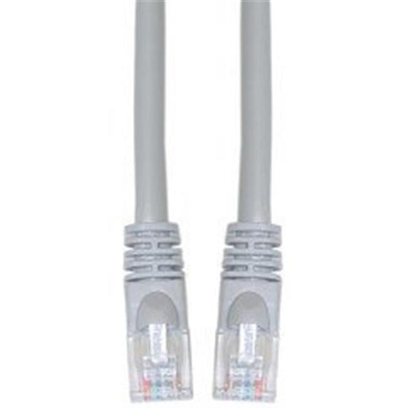Cat6 Gray Ethernet Patch Cable  Snagless Molded Boot  25 foot