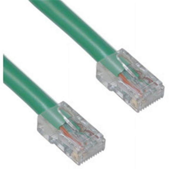 Cat6 Green Ethernet Patch Cable  Bootless  10 foot