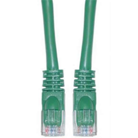 Cat6 Green Ethernet Patch Cable Snagless Molded Boot 20 foot