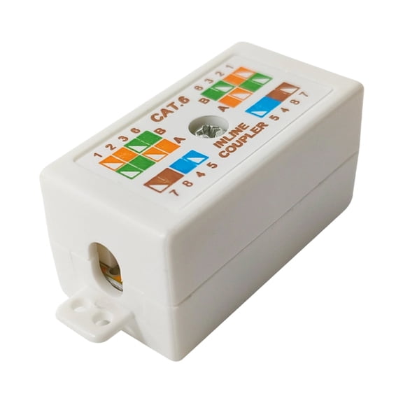 Cat6 Junction Box RJ45 Splices Connectors Unshielded Punch Down Type Coupler for Cat6 Ethernet Cable Accessories