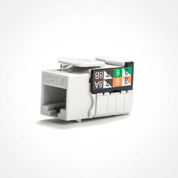 Cat6 Keystone Jack - 110 Style UL Verified - FireFold