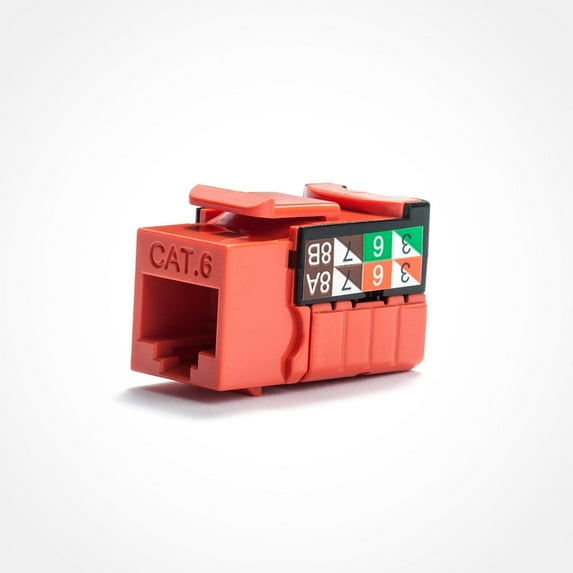 Cat6 Keystone Jack - 110 Style UL Verified by Vertical Cable