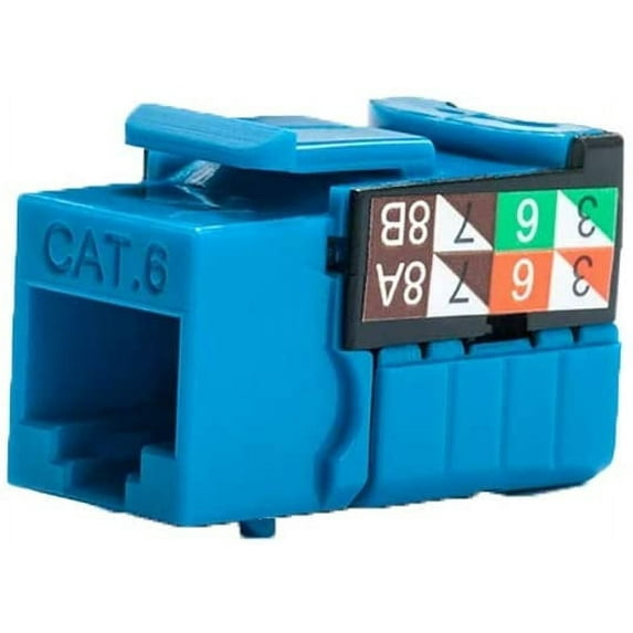 Vertical Cable 110 Style UL Verified Cat6 Keystone Jack Cable Connector
