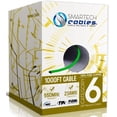 thumbnail image 1 of Cat6 Plenum 1000ft Ethernet Cable – 100% Pure Copper, CMP Rated, 23AWG UTP, 550MHz, 10Gbps | High‑Speed Bulk Network Cable | Easy Pull Box - Green, 1 of 6