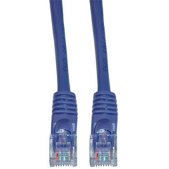 Cat6 Purple Ethernet Patch Cable, Snagless Molded Boot, 5 foot