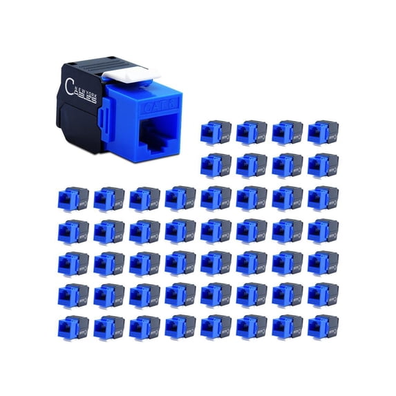 Cat6 RJ45 180° Keystone Jack Vertical Toolless Gold Plated Pins UTP ...