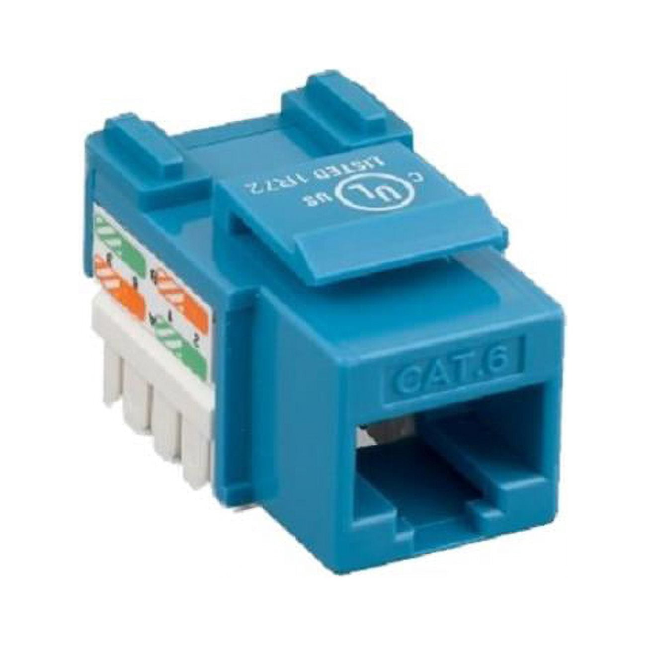 Cat6 RJ45 Female to 110 Punch Down Keystone Jack, Blue - Walmart.com