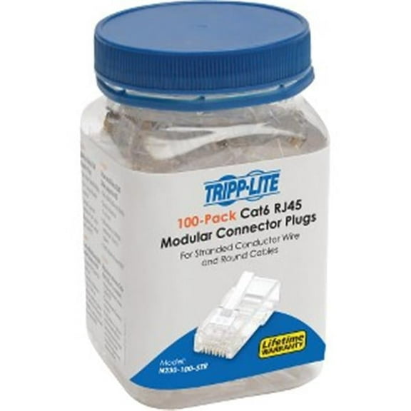 Cat6 RJ45 Modular Plug for Round Stranded UTP Conductor