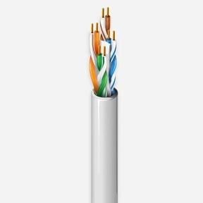 Cat6 Riser Ethernet Cable White 23AWG Solid Bare Copper 1000ft CMR UTP 500MHz DC-CAT6-CMR-WTH