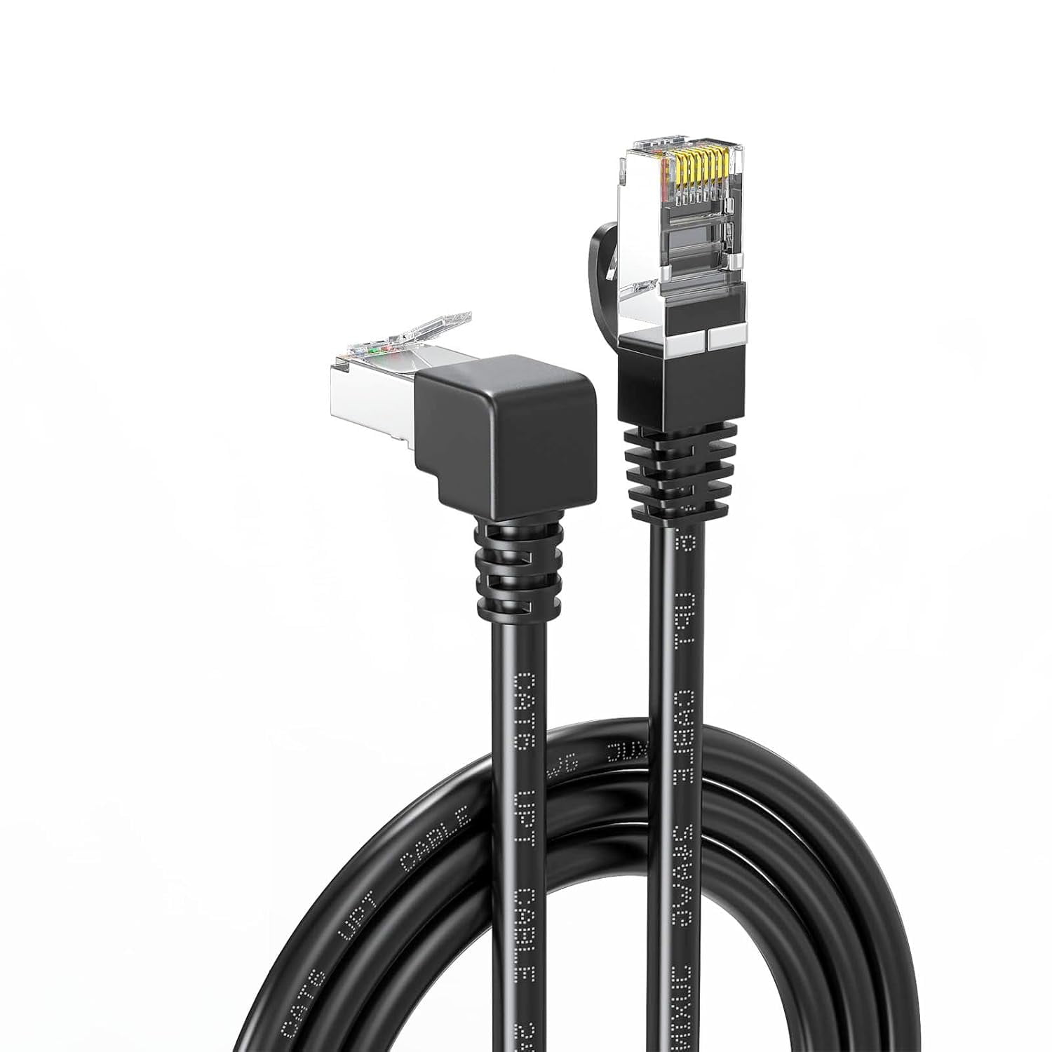 Cat6 Shielded Cable 90 Degree Downward Right Angled Copper Ftp Cat 6 Network Cable Rj45