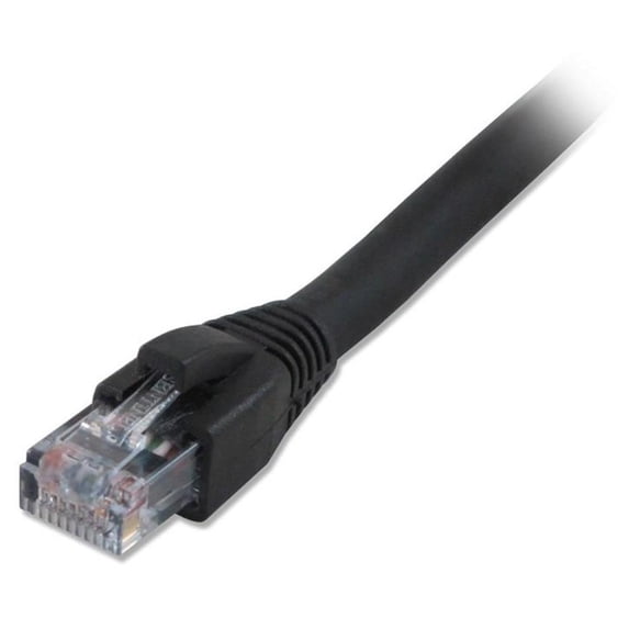 Comprehensive Cat6 Snagless Solid Shielded Patch Cable, 50 FT, Black