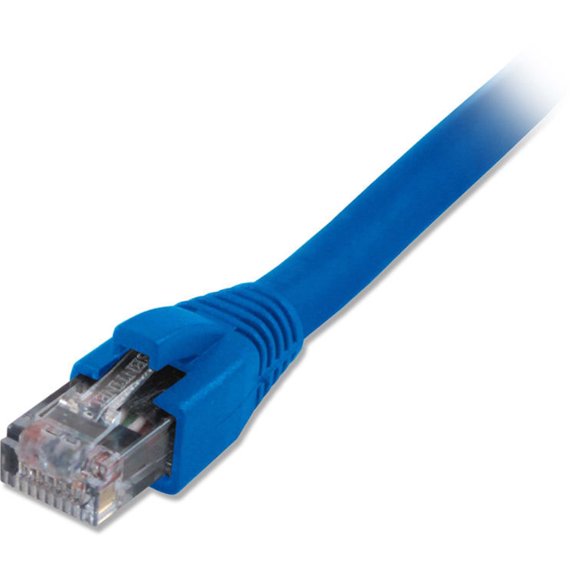 Comprehensive Cat6 Snagless Solid Shielded Patch Cable, 35 FT, Blue