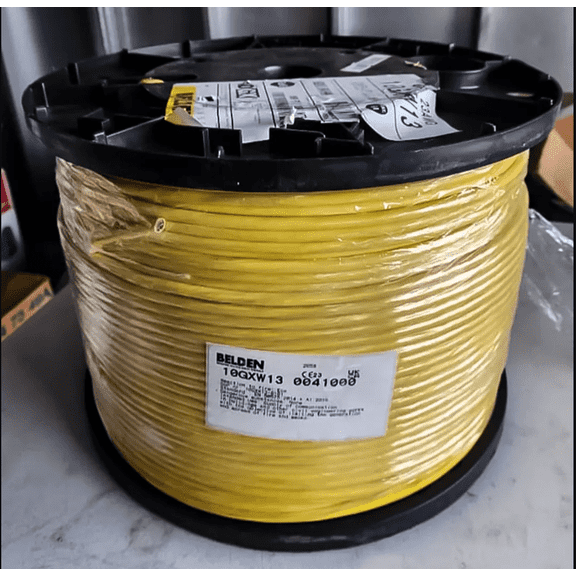 Belden Cat6A Plenum 10GXW13 Solid Copper 23AWG 1000ft Ethernet Cable