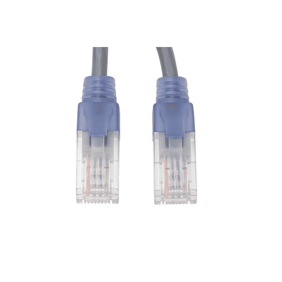 Cat6A Slim Ethernet Patch Cable 3ft 10-Pack Gray 10Gbps UTP 30AWG