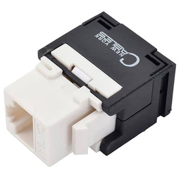 Cat6a Horizontal Keystone Jack UTP, Toolless 180 Degree