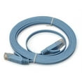thumbnail image 1 of Cat6a RJ45 UTP Flat Snagless Network Cable (Light Blue) 10m, 1 of 1
