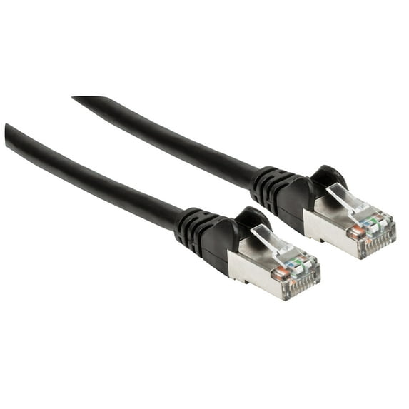 Cat6a S/FTP Network Patch Cable, 1 ft., Black