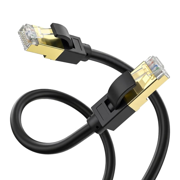 Cat7 Ethernet Cable 10ft High Speed 10Gbps, RJ45 LAN Network Cable with Shielded, Weatherproof Internet Network Patch Cord for Gaming, PS5/4/3, Xbox, Modem, Router