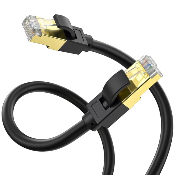 Cat7 Ethernet Cable 6ft High Speed 10Gbps, RJ45 LAN Network Cable with Shielded, Weatherproof Internet Network Patch Cord for Gaming, PS5/4/3, Xbox, Modem, Router