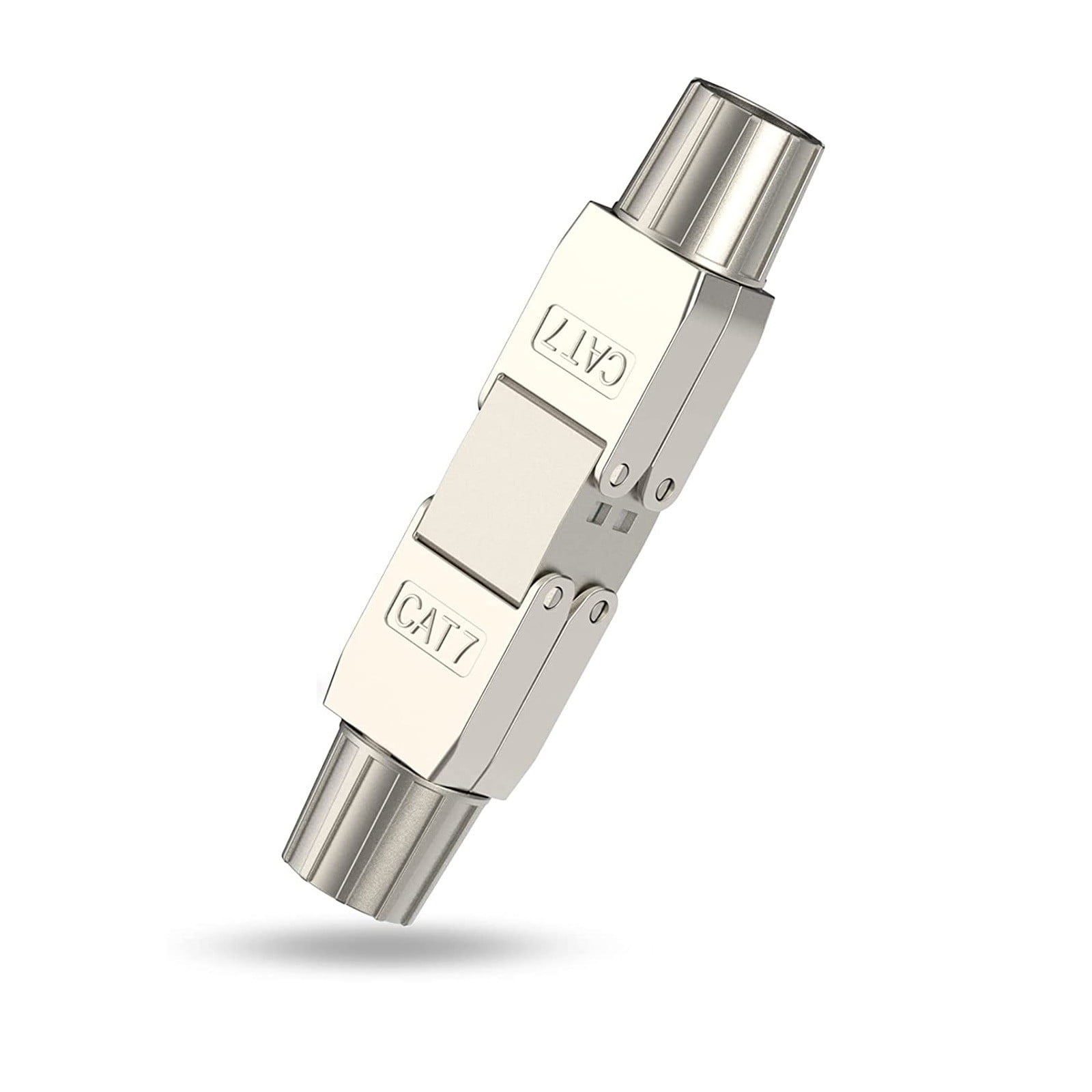 Cat7 Network Cable Extender Connector ToolFree Adapter Fully Shielded