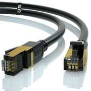 Cat8 Ethernet Cable-10FT, Gold-Plated RJ45 Connector, 26AWG, 40Gbps, 2000Mhz, High-Speed Internet Cable for Gaming, Streaming and Office Use