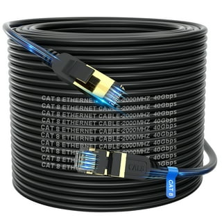CAT6 Outdoor Bulk Ethernet Cable, Direct Burial Shielded Solid Copper, Dry  Gel Tape, 23 AWG