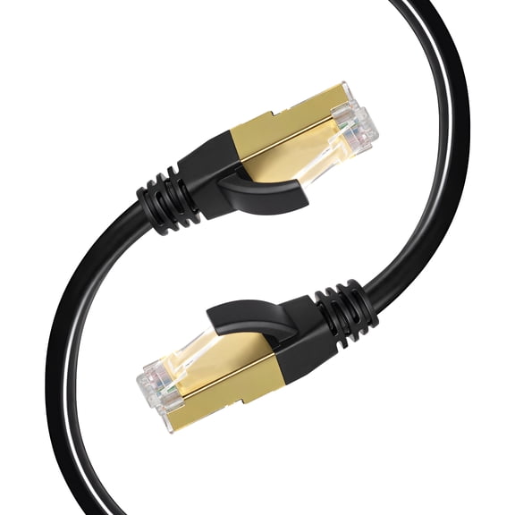 Cat8 Ethernet Cable 3ft High Speed Gaming LAN Network Cable, 40Gbps Gold Plated RJ45 for Xbox, PC, Mac, PS4