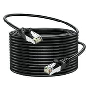 Cat 8 Ethernet Cable 50FT, Gold-Plated RJ45 Connector, 26AWG, 40Gbps, 2000Mhz, High-Speed Internet Cable for Gaming, Streaming and Office Use