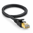 Cat8 Ethernet Cable Black 150ft High Speed 40Gbps 2000MHz Network Patch ...