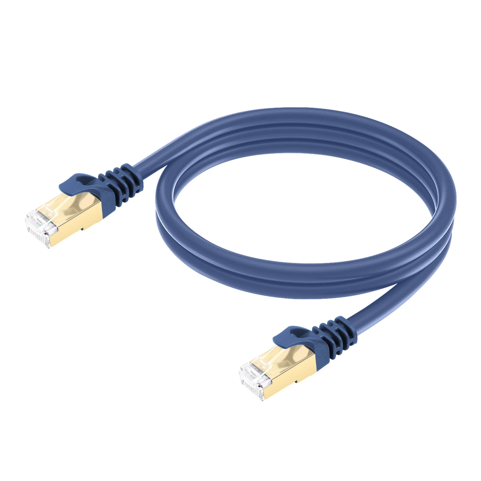 Cat8 Ethernet Cable, Fast Speed Flat Gigabit Networking Cable, 40Gbps 2000Mhz Internet Patches Cord for Router