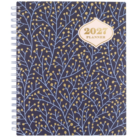 CatCoq for Mead 2027 Weekly Monthly Planner Berry Branches Large 8 12 x 11 -