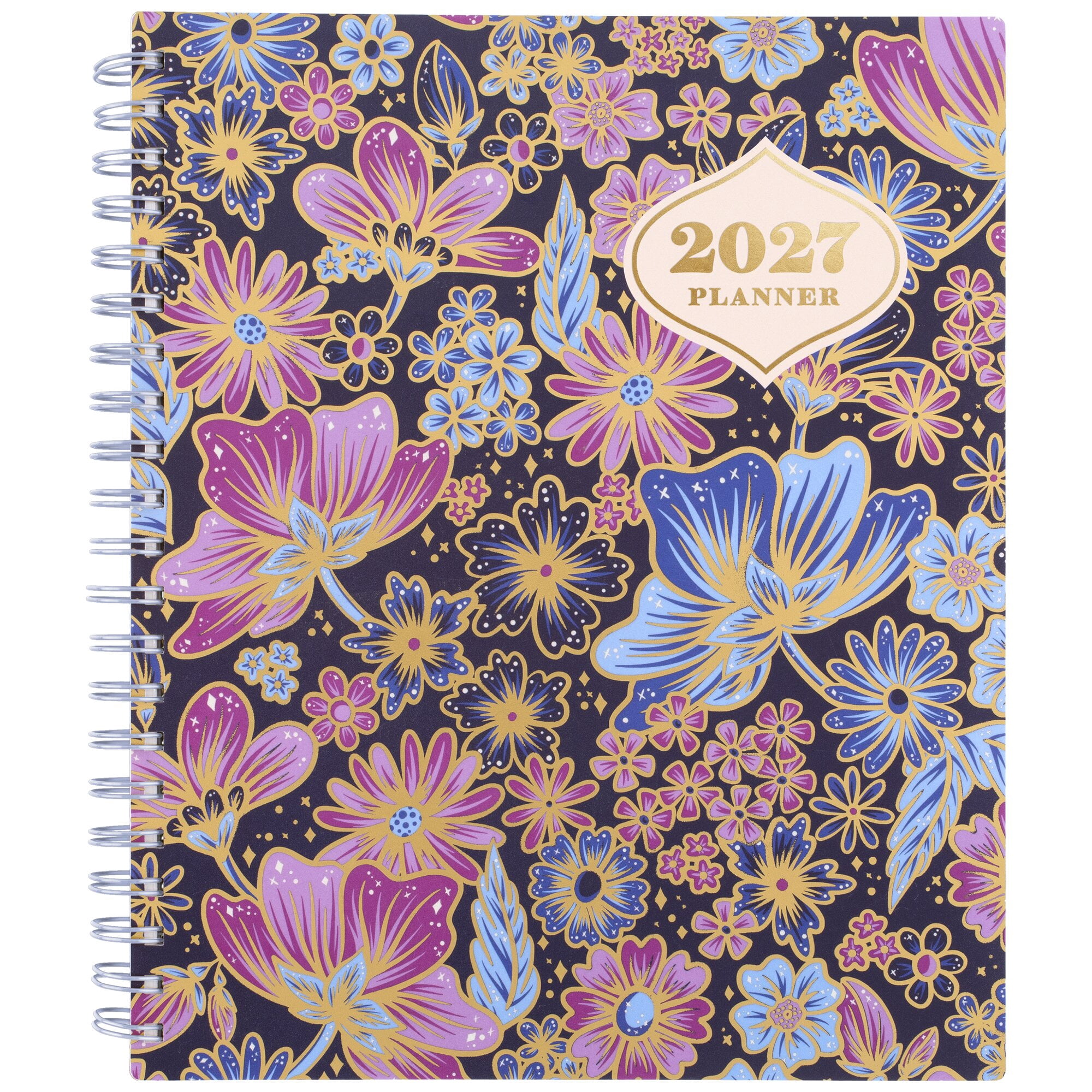 CatCoq for Mead 2027 Weekly Monthly Planner Retro Flower Large 8 12 x 11 -