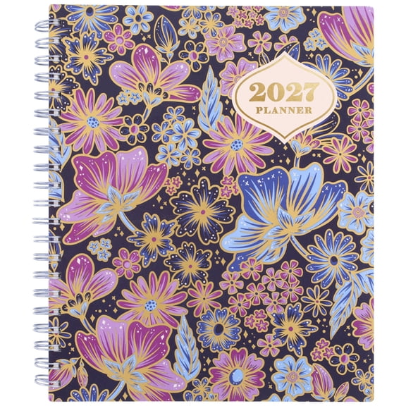 CatCoq for Mead 2027 Weekly Monthly Planner Retro Flower Large 8 12 x 11 -