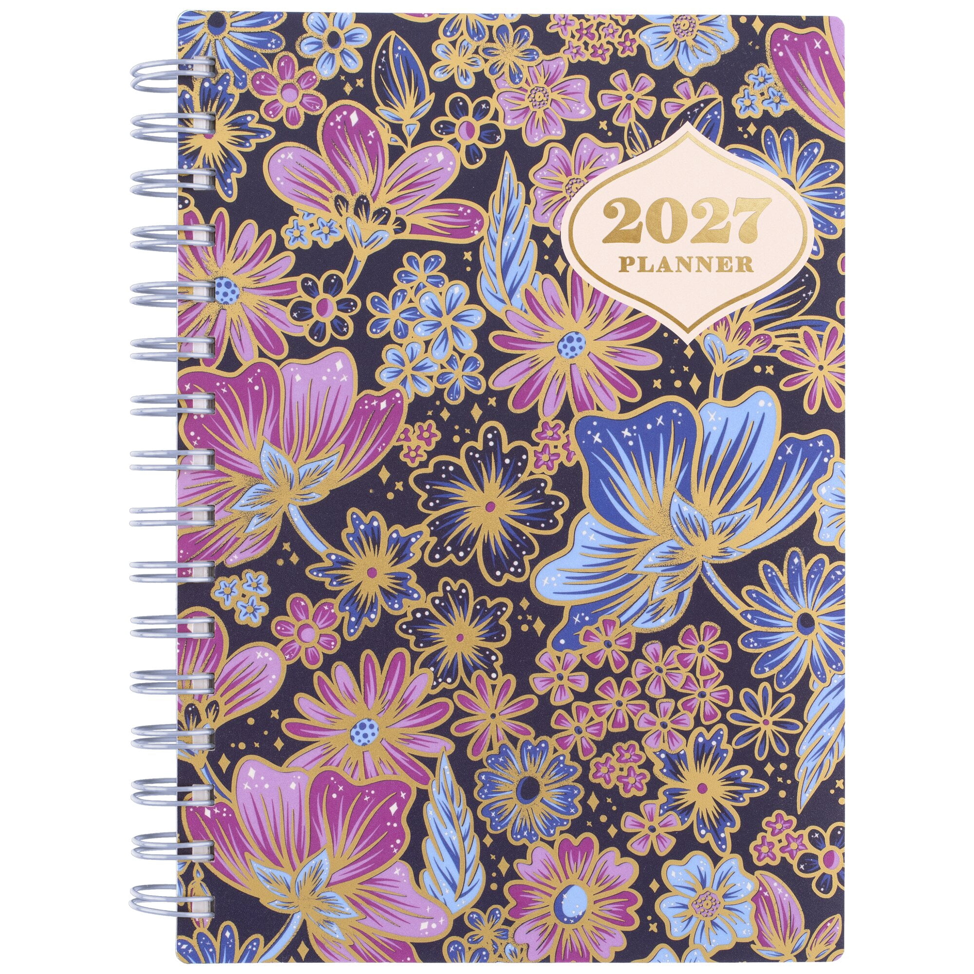 CatCoq for Mead 2027 Weekly Monthly Planner Retro Flower Small 5 12 x 8 12 -