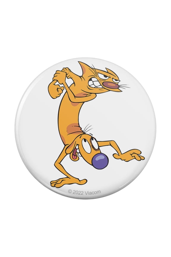 CatDog Ready to Fight Pinback Button Pin