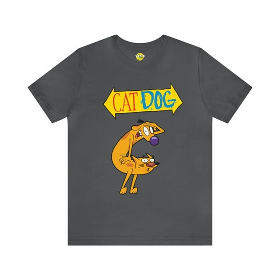 CatDog Retro Cartoon Short Sleeve T-Shirt - '90s Nick Nostalgia Tee