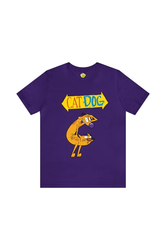 CatDog Retro Cartoon Short Sleeve T-Shirt - '90s Nick Nostalgia Tee
