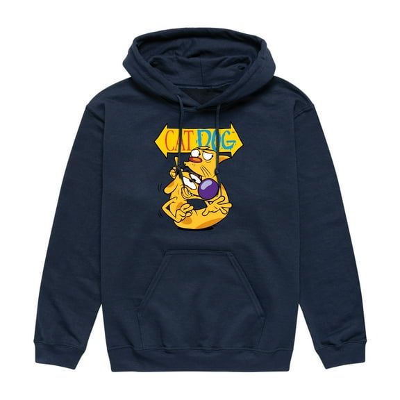CatDog - Shh! CatDog - Men's Pullover Hooded Fleece Sweatshirt