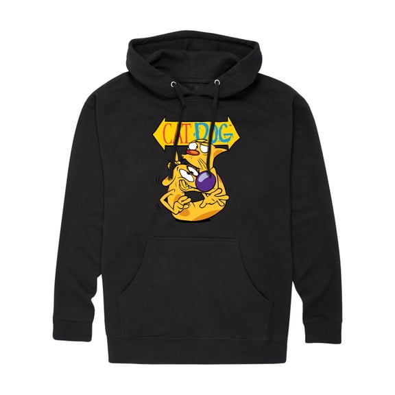 CatDog - Shh! CatDog - Men's Pullover Hooded Fleece Sweatshirt